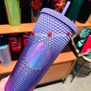 Starbucks Purple Ombre Studded Cup Bling Gradient Tumbler Venti 24oz New 2023